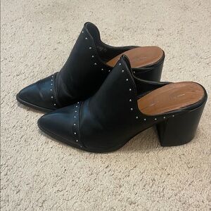 Report Black Studded Mules
